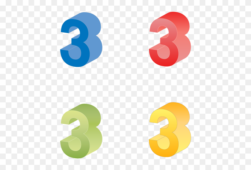 3 イラスト 立体 文字 Clipart