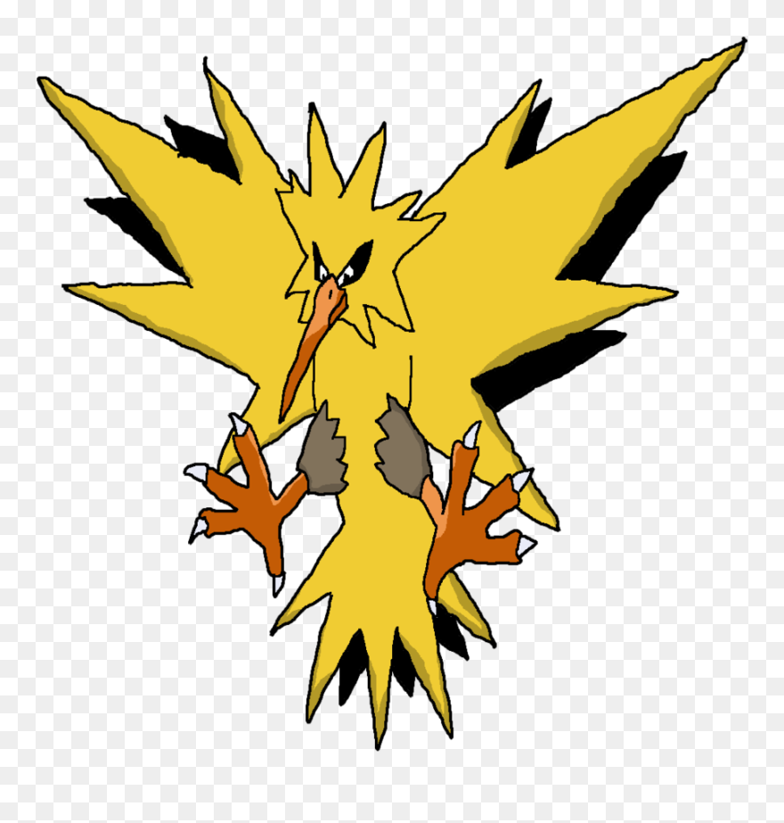 7 Days Of Pokemon-day 2 Zapdos By Godzilla719 - Zapdos Pokemon Clipart
