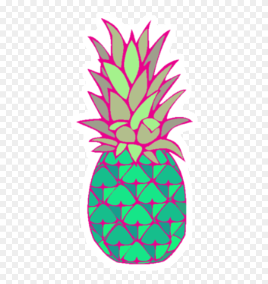 Pineapple Clipart Coloured - Colorful Pineapple Clipart - Png Download