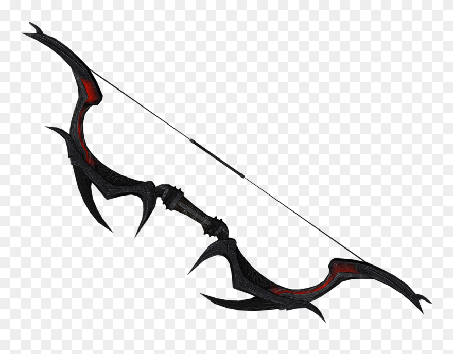The Elder Scrolls Clipart Oblivion - Daedric Bow Skyrim - Png Download
