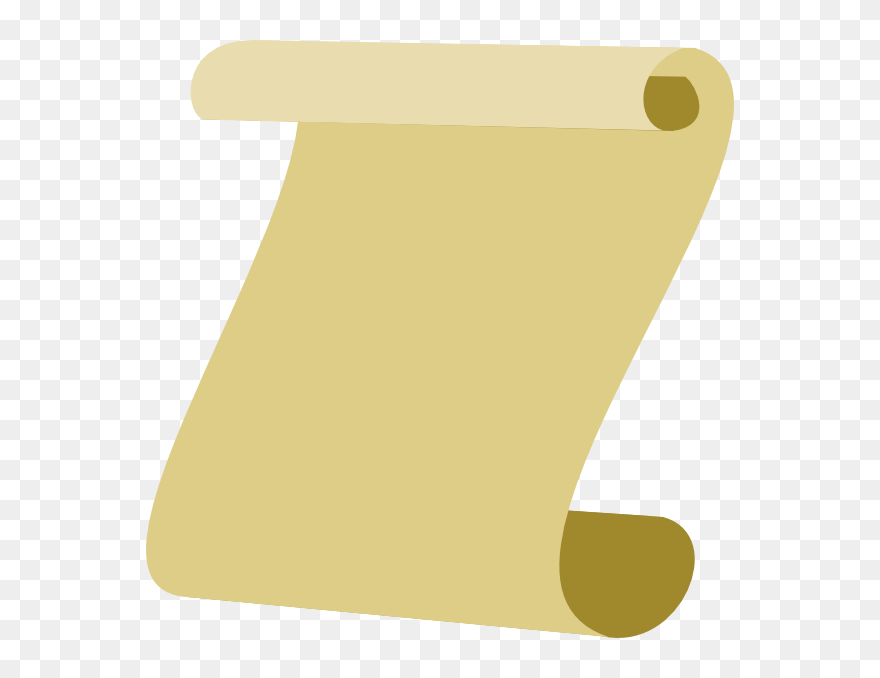 Scroll Clip Art At Clker - Scroll Document - Png Download