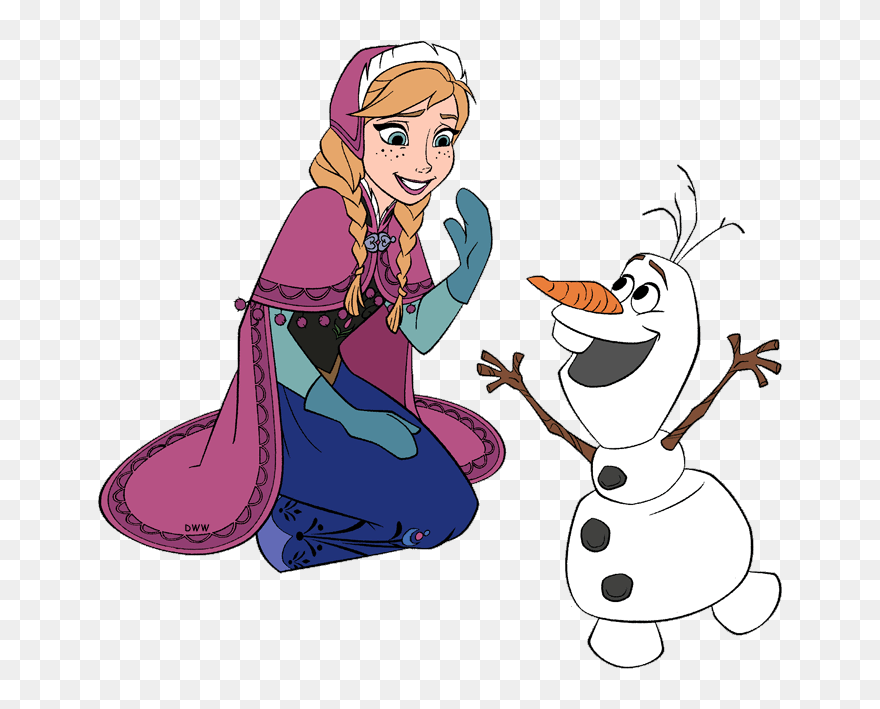 Anna E Olaf Frozen Clipart