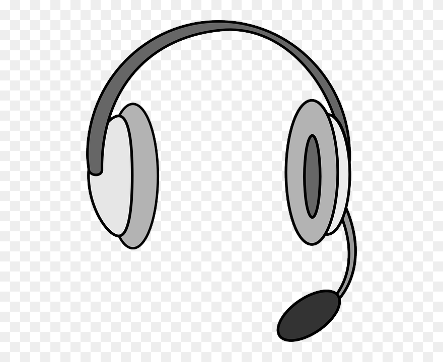  , Headset, Head-set, Headphones, Audio, Music, Listening - Clipart Headset - Png Download