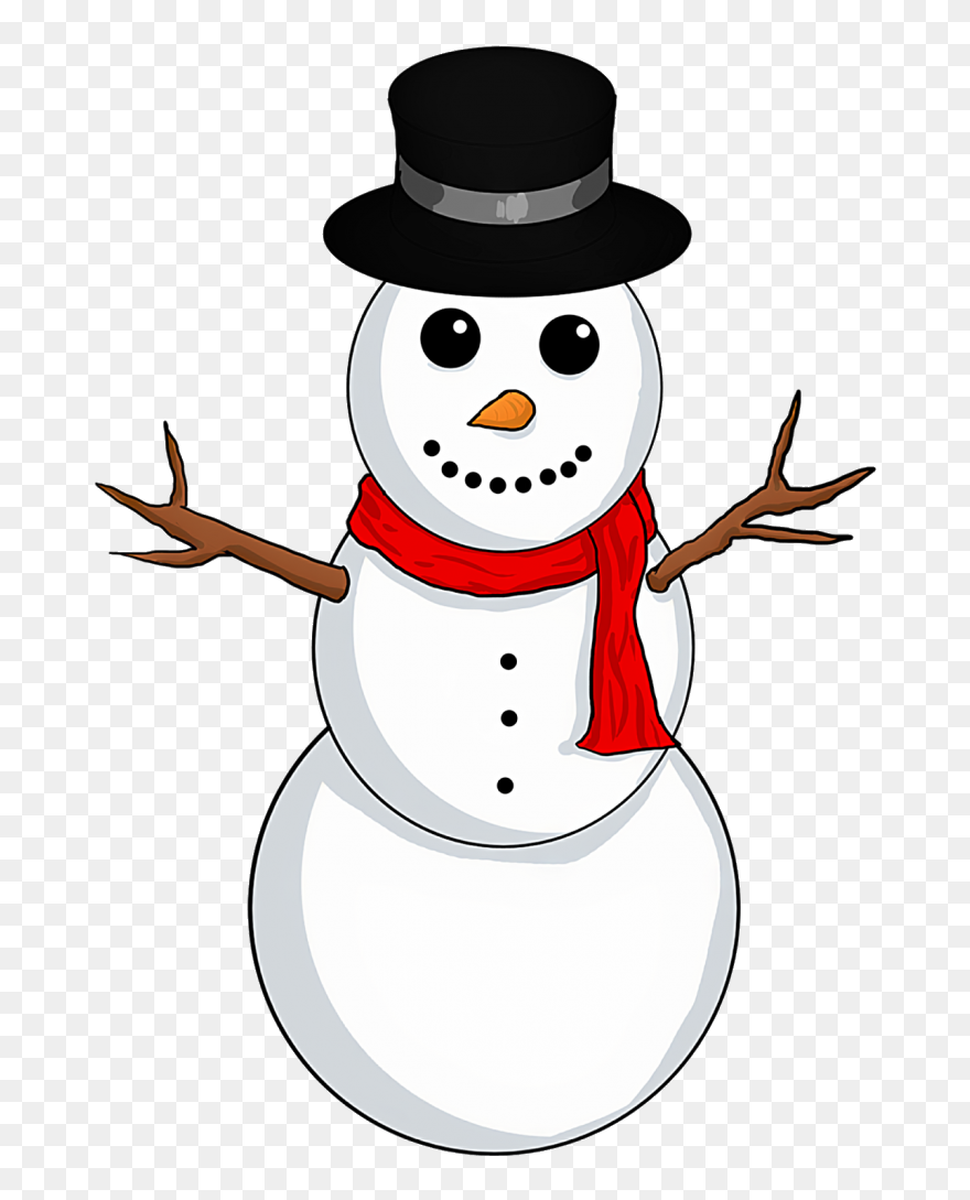 Olaf Snowman Clipart Black And White Stunning Free - Clip Art Snow Man - Png Download