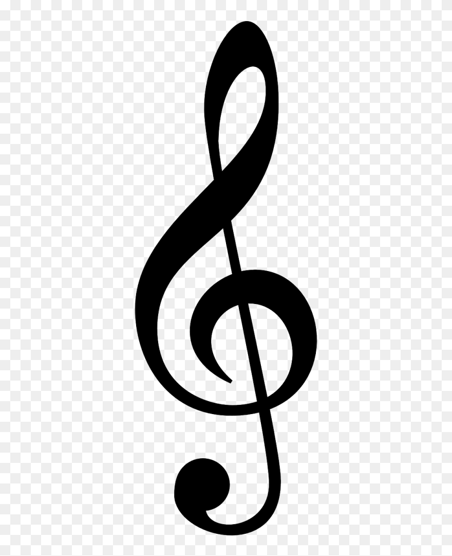 Clef Music Treble - Music Symbols Treble Clef Clipart