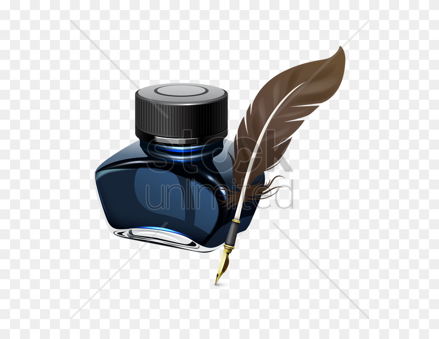 Ink Bottle Png - Ink Bottle And Pen Clipart