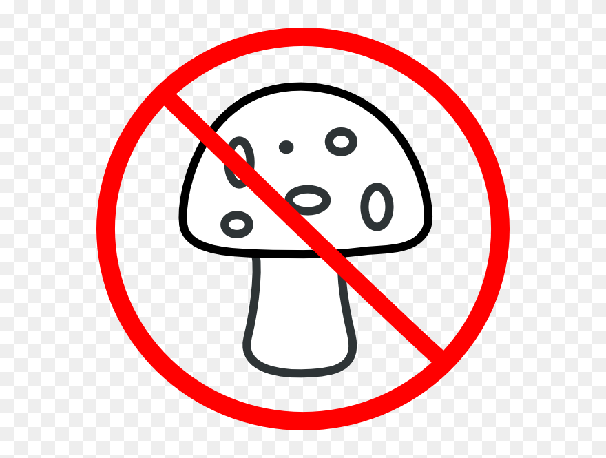 Say No To Mushrooms Clipart