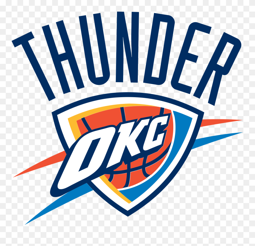 Thunder Clipart Moon - Oklahoma City Thunder Logo Png Transparent Png