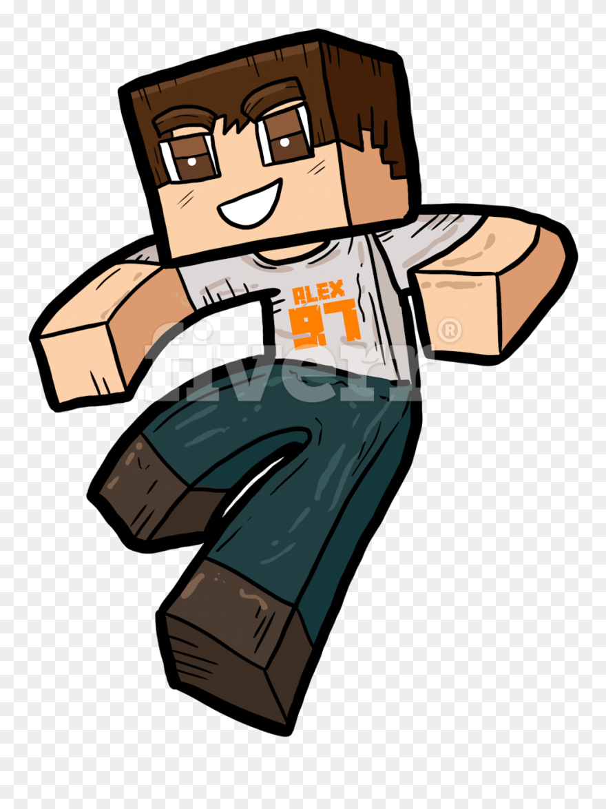 Transparent Minecraft Clip Art - Minecraft Cartoon Characters Png