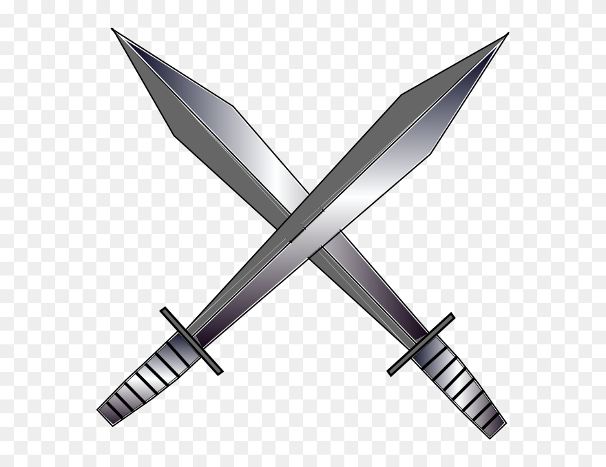 Minecraft Crossing Swords Png - Crossed Swords Transparent Background Clipart