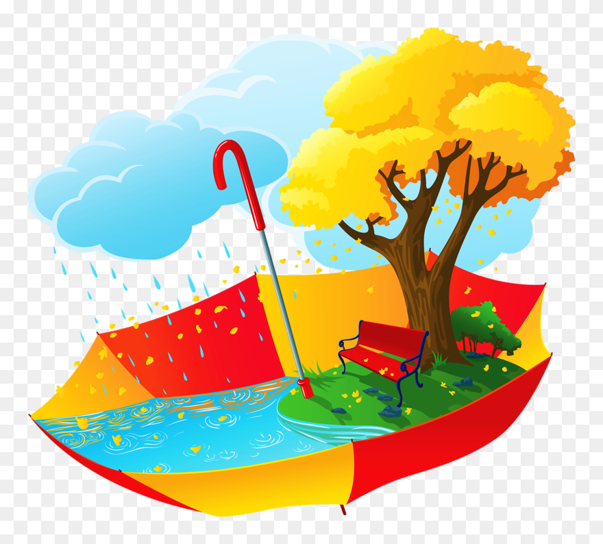 Thunderstorm Clipart Afraid - Осень Клипарт - Png Download