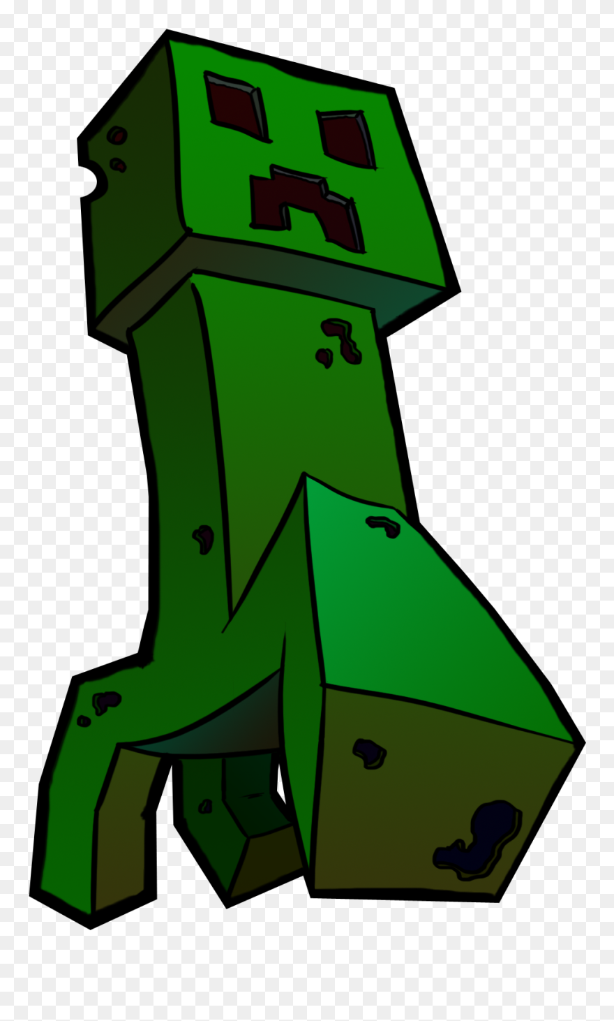 Minecraft Png - Minecraft Creeper Fan Art Clipart