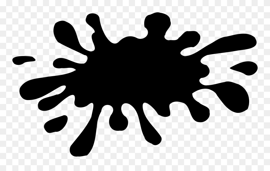 Black Slime Png - Clipart Purple Splat Transparent Png