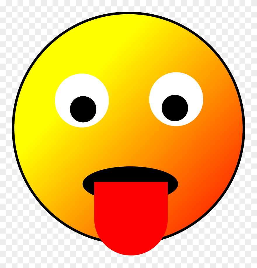 Tongue Smiley Free Content Clip Art - Emoticon Pedas - Png Download