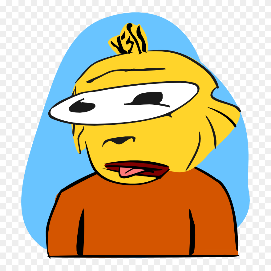 Pulling His Tongue Out - Clip Art - Png Download