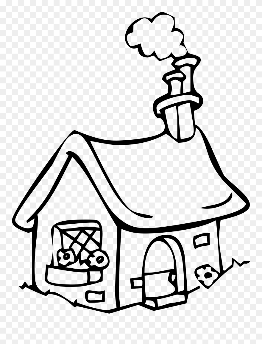 Season Clipart Drawing Chimney Clipart Black And White Png Download