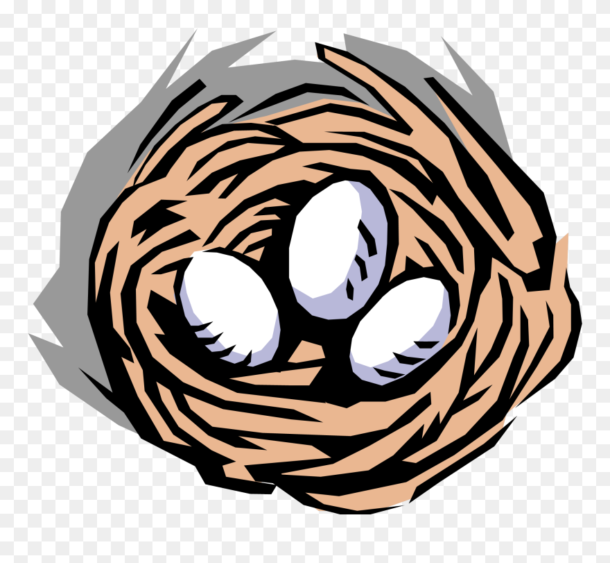 Bird Nest Clip Art - Png Download