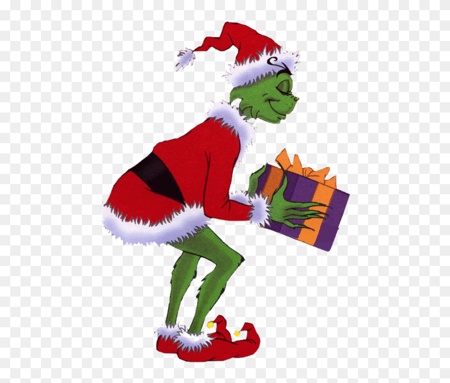 How The Grinch Stole Christmas Gif Christmas Day Image - Transparent Background The Grinch Png Clipart
