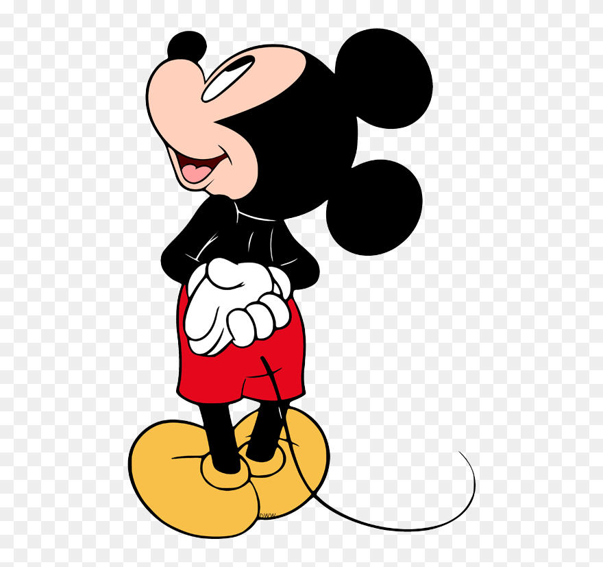Mickey Mouse From Behind Clipart