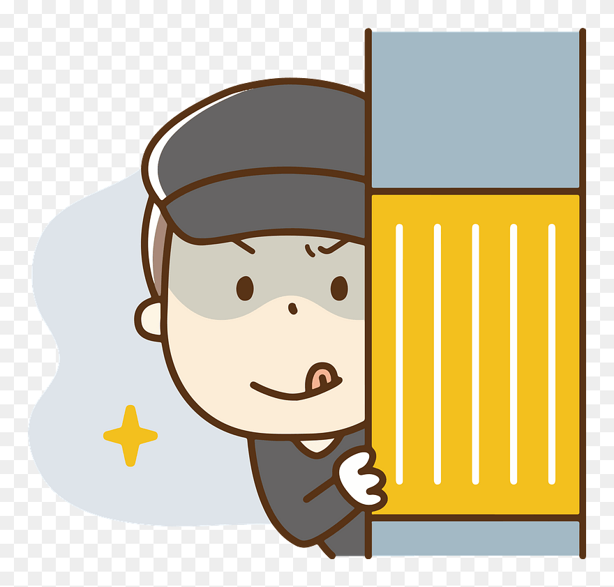 Criminal Thief Clipart - 不審 者 マンション イラスト - Png Download