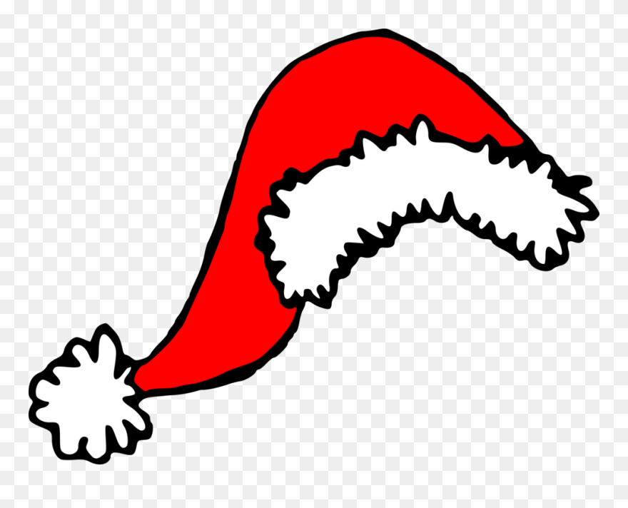 Mouth,wing,santa Claus - Christmas Hat Drawing Png Clipart
