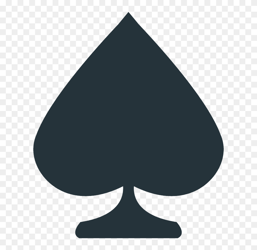 Spade Suit Emoji Clipart - Spade Clipart - Png Download