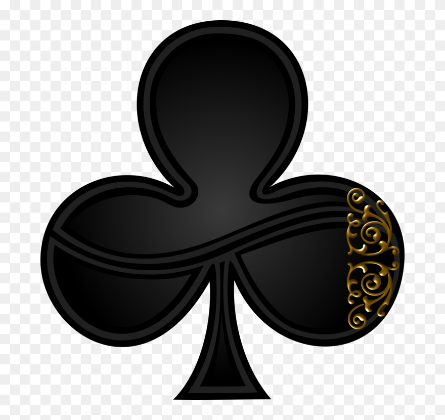 Suit Ace Of Spades Playing Card - Card Clover Clipart