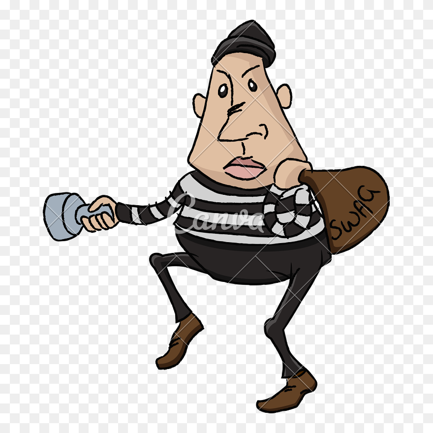 Dessin Cambrioleur Clipart