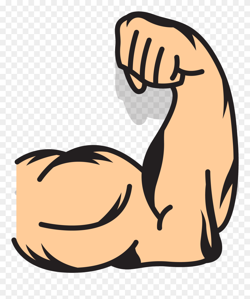 Muscle Clipart Arm Logo, Muscle Arm Logo Transparent - Muscle Clipart - Png Download