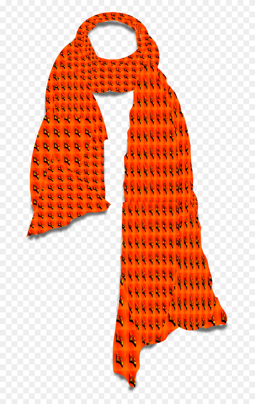 Orange Scarf Png Clipart