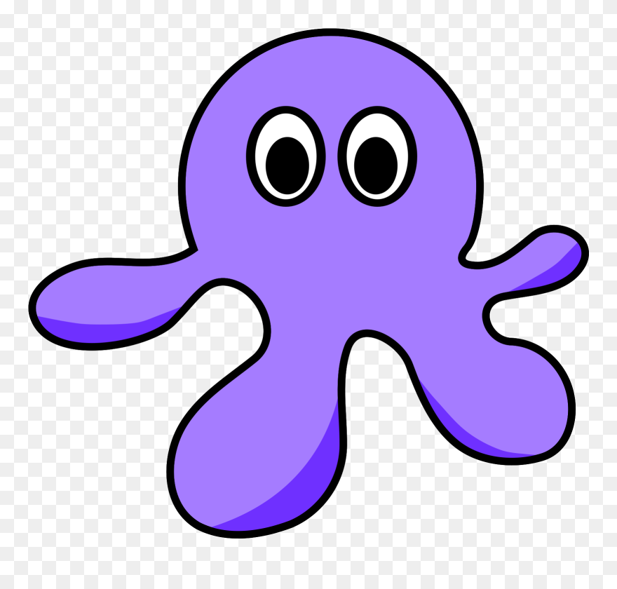 Octopus Cartoon Clipart