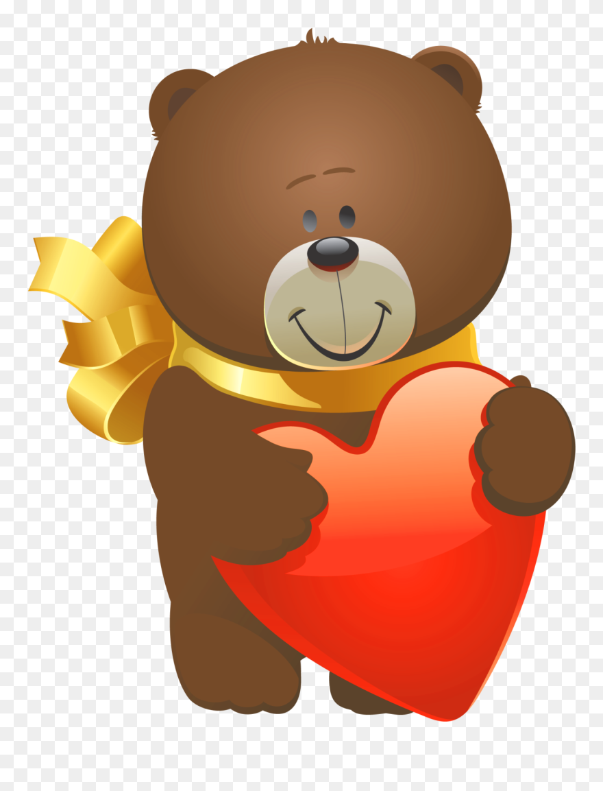 Valentine Teddy Bear Png Clipart - Teddy Bear Valentines Clipart Transparent Png