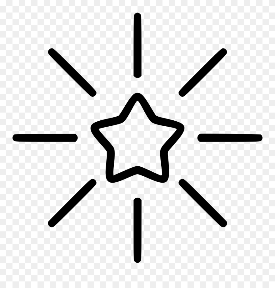 Shining Star Svg Png Icon Free Download - Shining Star Star Icon Clipart
