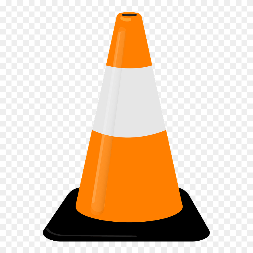 Cone Clipart - Clip Art Traffic Cone - Png Download