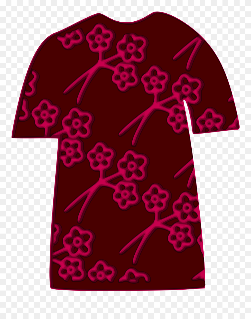 Tshirt Plum Pattern 02 Clip Arts - T-shirt - Png Download