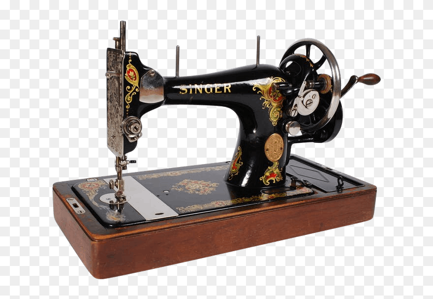 Transparent Sewing Machine Clip Art - Old Sewing Machine Png