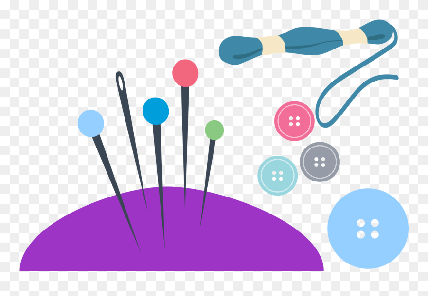 Needle Button Clip Art - Costura Logo Png Transparent Png