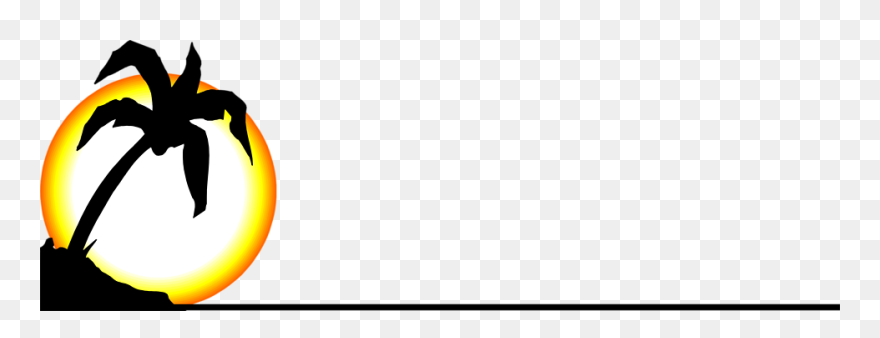 Tropical Island Sunset Png - Island Graphics Clipart