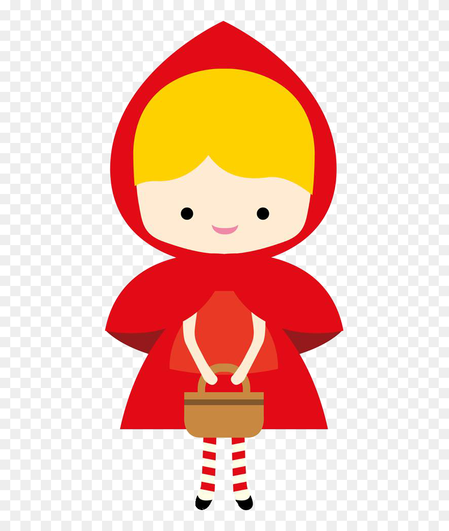 Clipart De Caperucita Roja - Kırmızı Başlıklı Kız Çizimi - Png Download