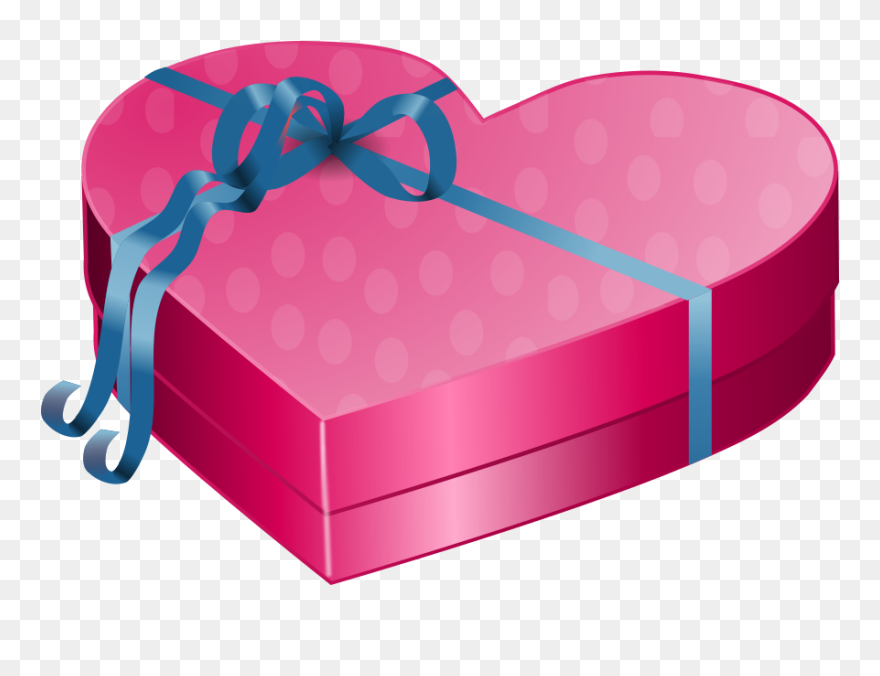 Gift Box Clipart - Valentines Day Gift Clipart - Png Download