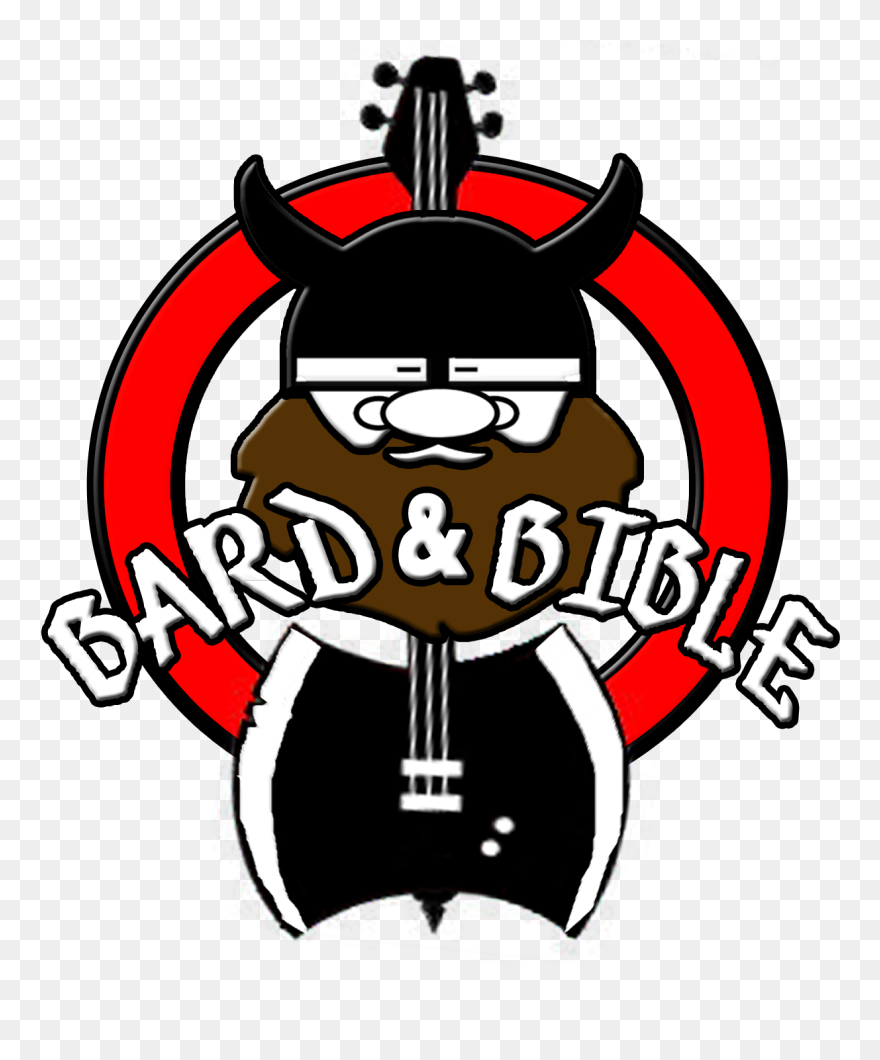 Bard & Bible - Cartoon Clipart