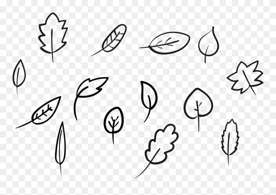Art,monochrome Photography,text - Daun Musim Gugur Drawing Clipart