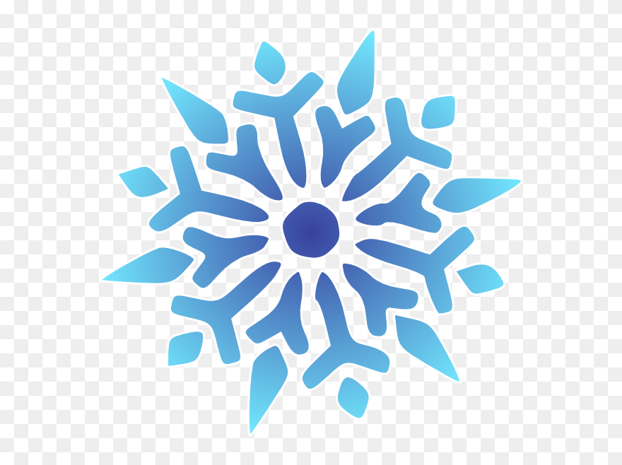 Snowflake Blue Clip Art - Transparent Background Snowflake Cartoon - Png Download