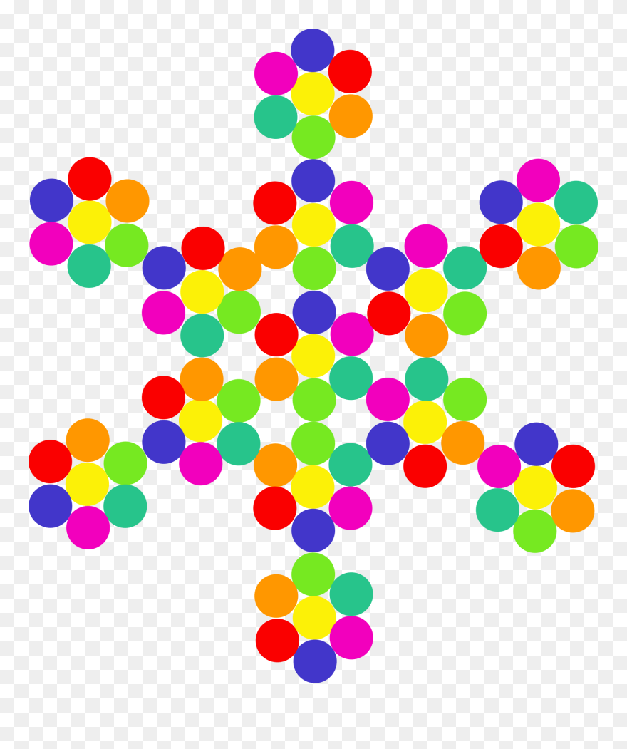 Aiflowers Snowflake Clip Arts - Snowflake Clipart Colors - Png Download