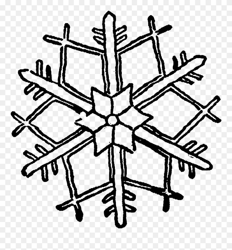 Kar Tanesi Çizimi Clipart