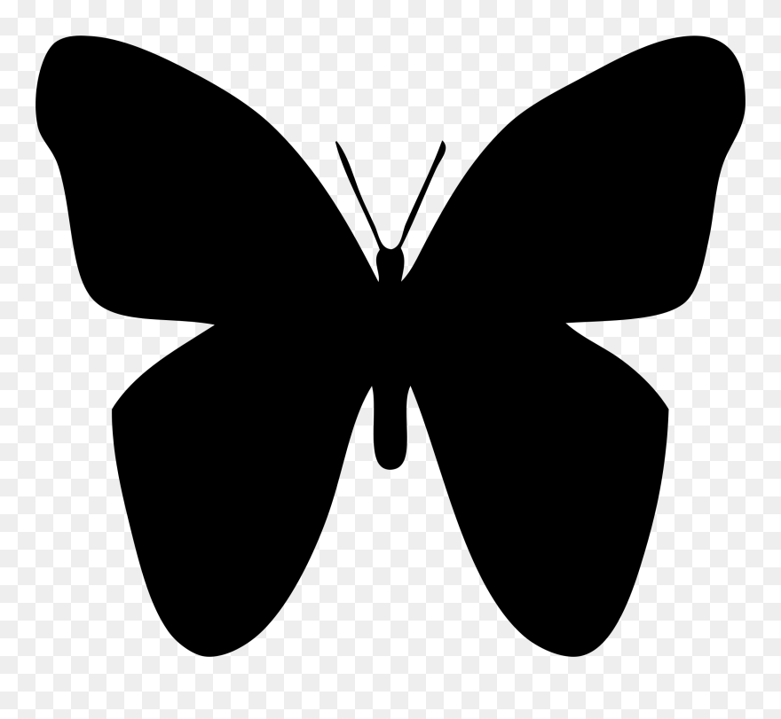Black Butterfly Clip Art - Png Download