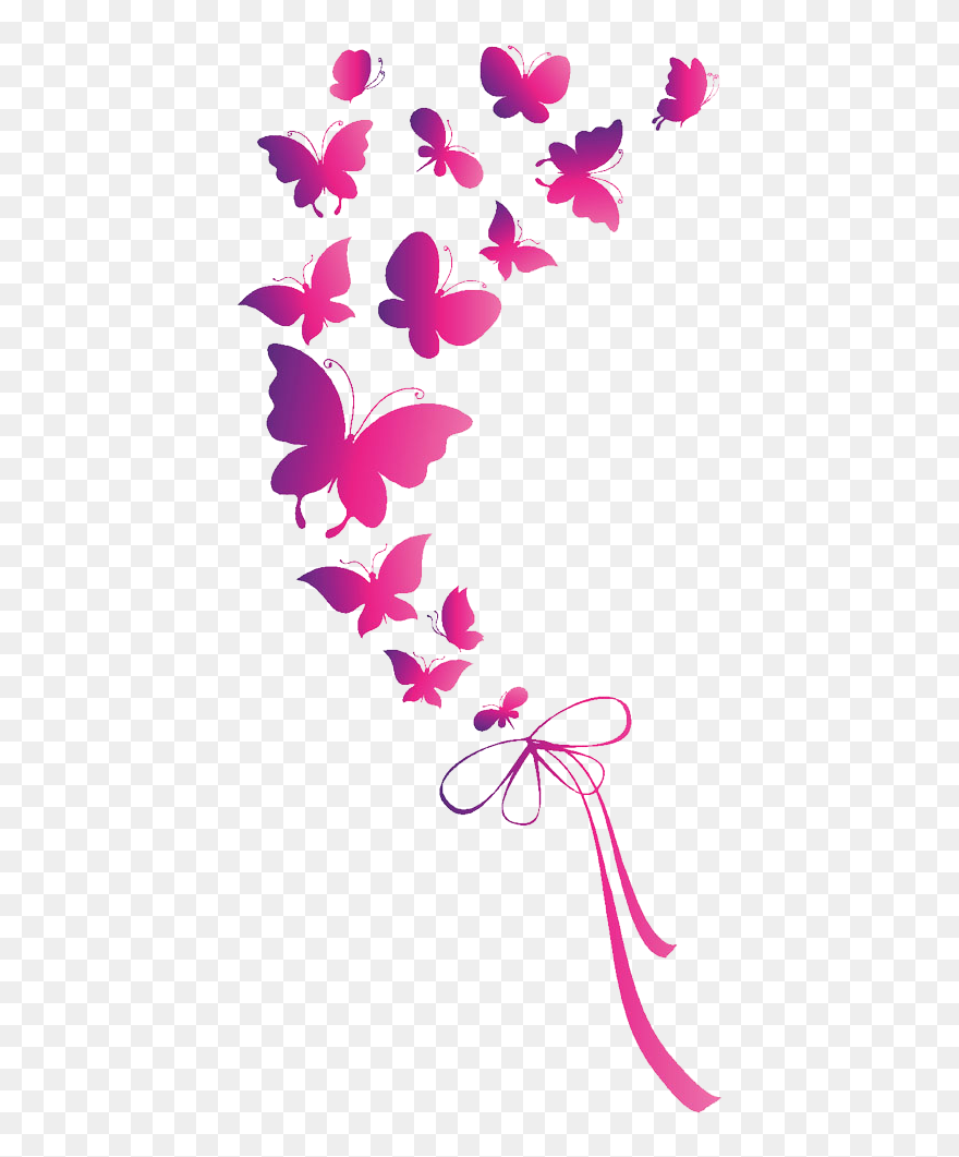 Butterfly Euclidean Vector Clip Art - Pink Butterfly Png Hd Transparent Png