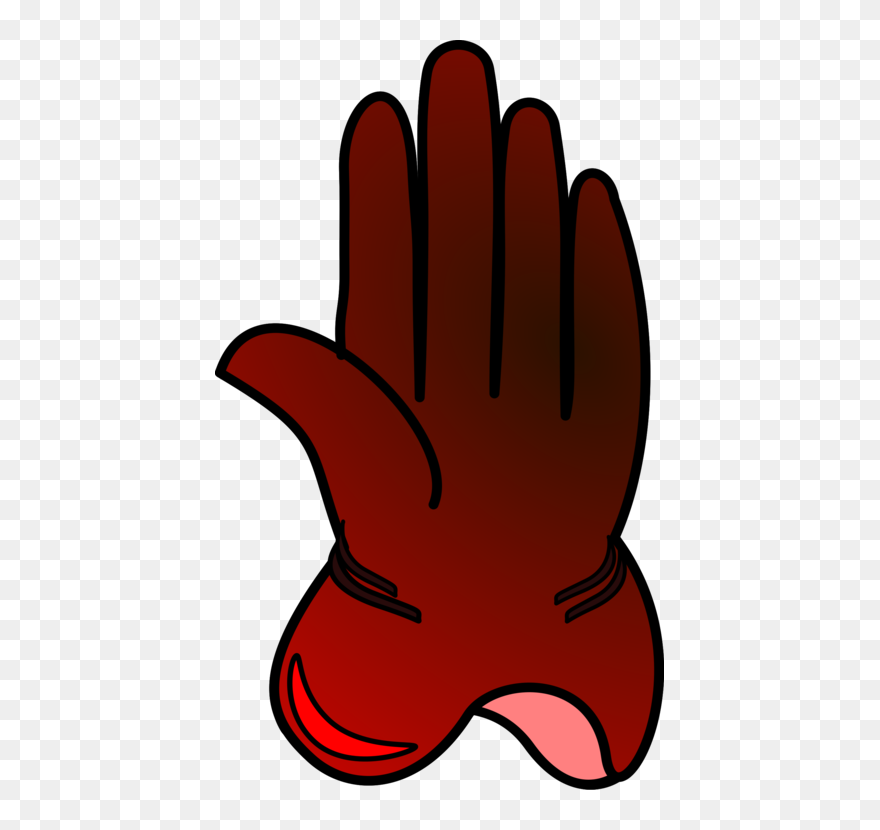 Hand,finger,red - Glove Clipart Png Transparent Png