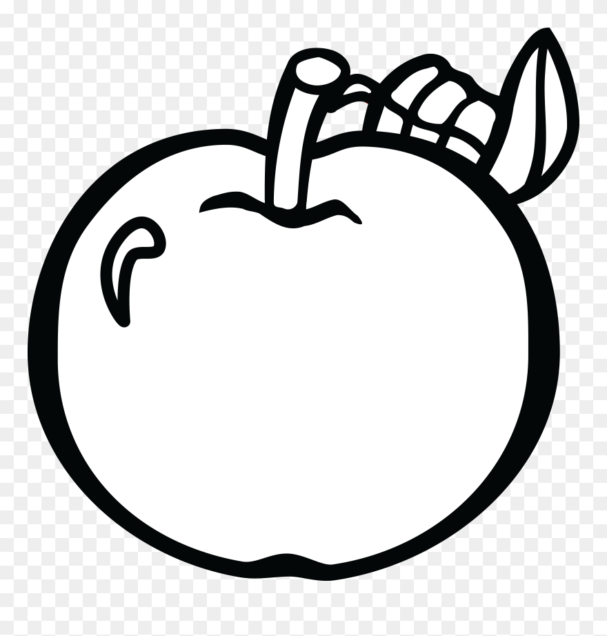 Apples Free Clip Art Black And White , Png Download - Clip Art Transparent Png