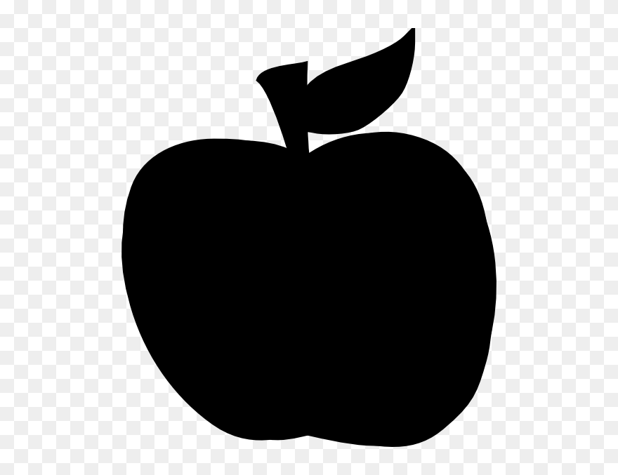 Apple Computer Icons Clip Art - Silhouette Apple Clipart - Png Download